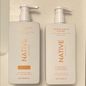 Native Toasted Vanilla & Honey Shampoo & Conditioner - White & Gold